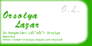 orsolya lazar business card